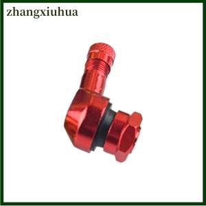 zhangxiuhua 1Pcs Motorcycle Valve Stems Rim 90 Degree Angle Aluminum Alloy Valve Wheel Tire Tubeless Valve Caps For Rim Wheel Parts
