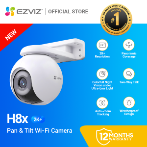 EZVIZ H8x 2K+/4MP Pan & Tilt Wi-Fi Camera cctv camera connect cellphone EZVIZ Smart Home cctv camera wifi connect 360 ColorFULL Night Vision under Ultra-Low Light AI-powered human/vehicle shape detection Auto Zoom Tracking ip security cameras