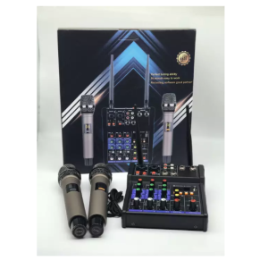 YAMAHA G4 POWER MIXER 4 Channels USB bluetooth WITH 2 PCS NICE QUALITY WIRELESS MICROPHONE