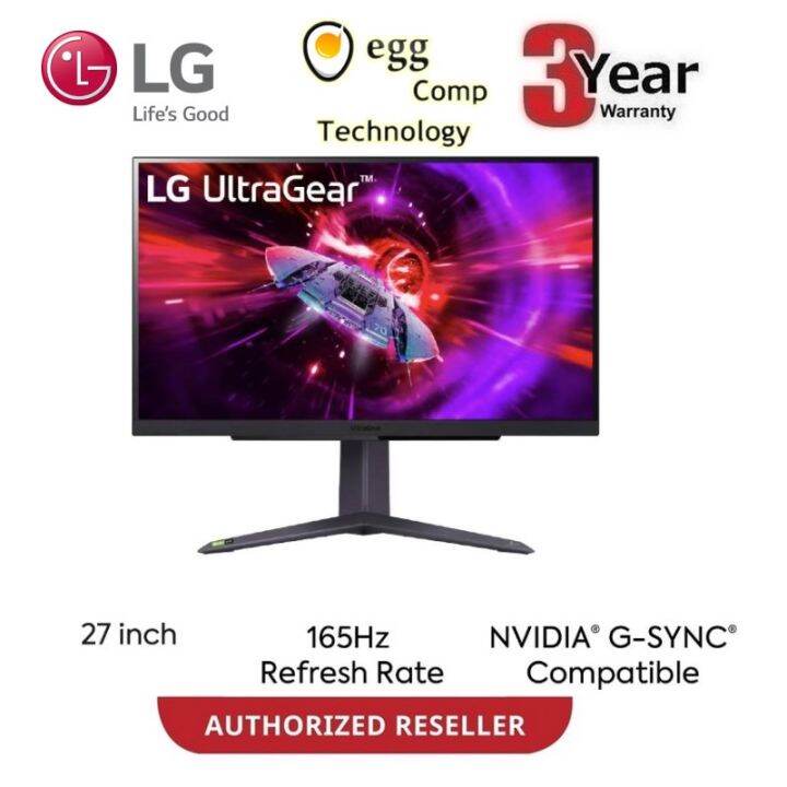 LG 27GR75Q 27" ULTRAGEAR IPS QHD 165HZ 1MS AMD FREESYNC PREMIUM GAMING ...