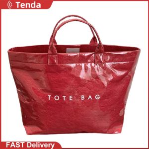 Versatile PVC Tote Bag for Women Spacious and Durable Handbag for Daily and Travel Use