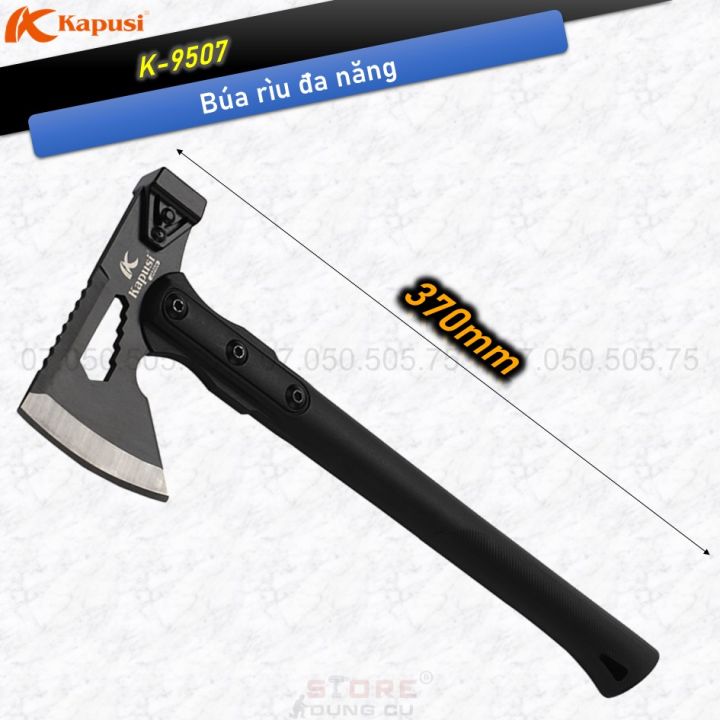 Búa rìu đa năng 6 trong 1 cao cấp Kapusi K-9507 , Rìu đen cao cấp ...