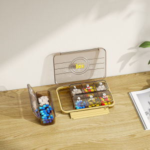 Portable Pill Box Three Meals A Day Sub-pack Medicine Dispenser 7-day Reminder Medicine Box