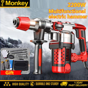Monkey SDS Rotary Jack Hammer Plus Rotary  2200W  Multifunction with Light Chiseling Capability Demolition  Chipping Gun