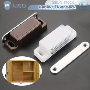 10pcs Magnetic Door Catches Cupboard Wardrobe Cabinet Door Suction Furniture Fittings Door Lock Buck With Screws 45mm Furniture Hardware White Brown