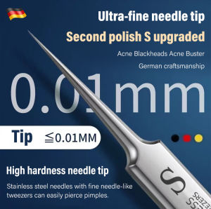 เข็มสิว คลิปสิวหัวดำ เข็มสิว รักษาฝ้า ชุดเครื่องมือ 3in1 แหนบดึงสิวเสี้ยน อุปกรณ์เสริมความงาม