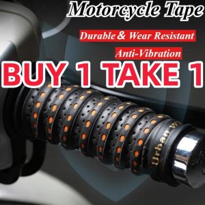BUY 1 TAKE 1 Motorcycle Handlebar Tape Anti-Slip Wear Resistant Handle Wraps Bar Tape Breathable Protection Straps