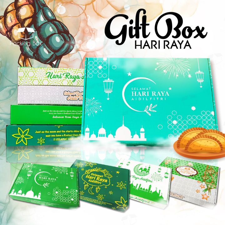 Hari Raya Colour Gift Box Craft Paper Box Pizza Box Carton Box Kotak ...