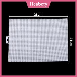 Heabety Tấm nhựa 14 đếm nhựa lưới vải nhựa Cross Stitch vải mắt lưới cho thêu DIY Thủ công mỹ nghệ Đan