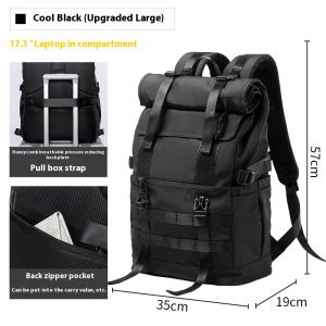 Ba lô lớn thời trang nam schoolbag 17in Ba Lô Du Lịch Vải Oxford nam ba lô đựng laptop 2023 thể thao ba lô học sinh