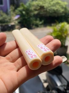 Pipa Pipa Bulat & Segilap Merah Bening 9cm - Bahan Tahan Lama untuk Perbaikan Rumah