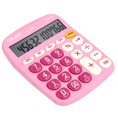 เครื่องคิดเลข หน้าจอ 12 หลัก เครื่องคิดเลขคิตตี้ เครื่องคิดเลขน่ารัก CL-816 คละสี รุ่น CL-816-05f-Rat