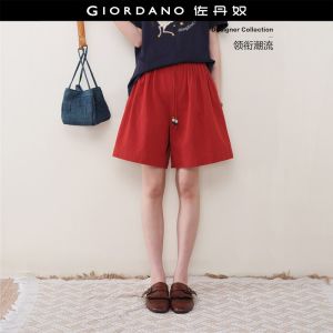 GIORDANO Women Casual Pants Elastic Waist Drawstring Casual Pants Casual Stylish Trendy Elegant Comfortable 18406603