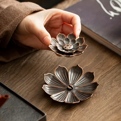 Tempat Wadah Dupa Labu Guci Hio Stik Cina Pembakaran Model Zodiac 7 Lubang Incense Holder Burner Bukhur Gaharu Hio Stick Arab Kerucut Tembaga Kuningan Logam Antik Aromatheraphy Dekorasi Pengharum Ruangan Metal Plate Estetik COD