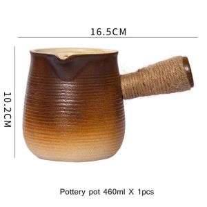 Cooker Clay Stove Grilled Handle Teapot Aged White Dedicated Cooking Tea Pot Firewood Burning Boil Water Chinese Style Utensils