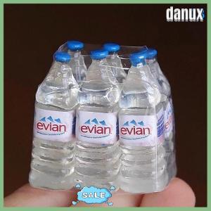 danux ขวดน้ำแร่จำลองขนาดเล็กทำจากเรซิน1:12บ้านตุ๊กตาของขวัญสำหรับเด็กของเล่นตกแต่งบ้าน