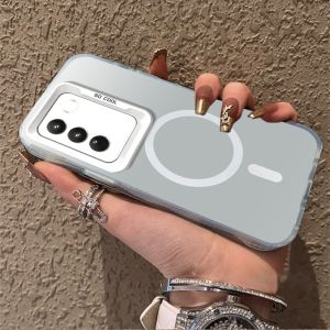 FOR Casing VIVO V27 5G VIVO V27E VIVO Y100 VIVO V29E VIVO V29 5G phone case hard case TPU Shockproof Cover new design aesthetic Wireless magnetic attraction CYBSWX01