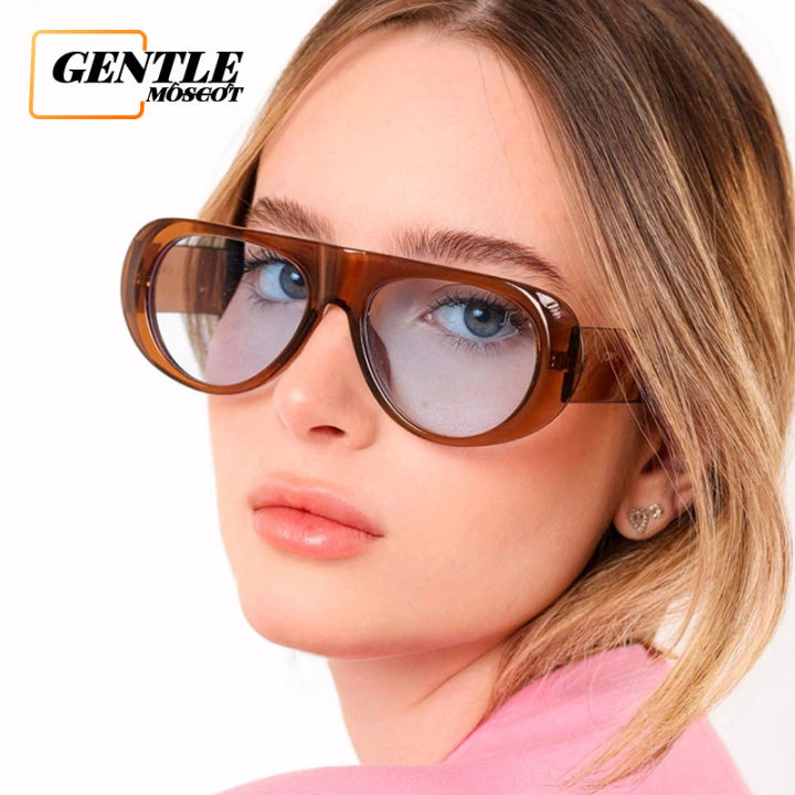 (GENTLE MOSCOT) One-piece Aviator Sunglasses for Women Western Retro Big  Frame Fashion Driving Glasses Lazada PH