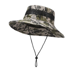 ASRV Outdoor Camo Bucket Hat for Men - Summer Sun Protection & Breathable Design