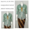 KEBAYA BROKAT BORDIR ENCIM MODERN LENGAN 7/8 Furing Katun S M L XL XXL XXXL. 