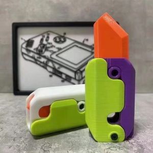 Mainan Pisau Wortel Mini 3D Printing Gravity Carrot Knife Fidget Toys Mainan Pereda Stress