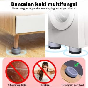 4pcs/Set Pads Penyangga Mesin Cuci Alas Mesin Cuci Alas Peredam Getaran kulkas Universal Anti Slip dan Anti Getaran Anti Kebisingan Suku Cadang Aksesoris Mesin Cuci