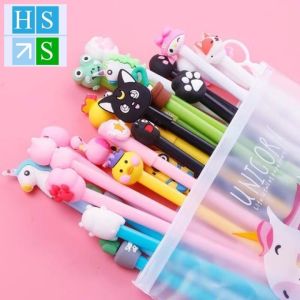 Set 20 bút bi mực nước hoạt hình cute ngộ nghĩnh (Trộn mầu đủ 20 mẫu khác nhau)