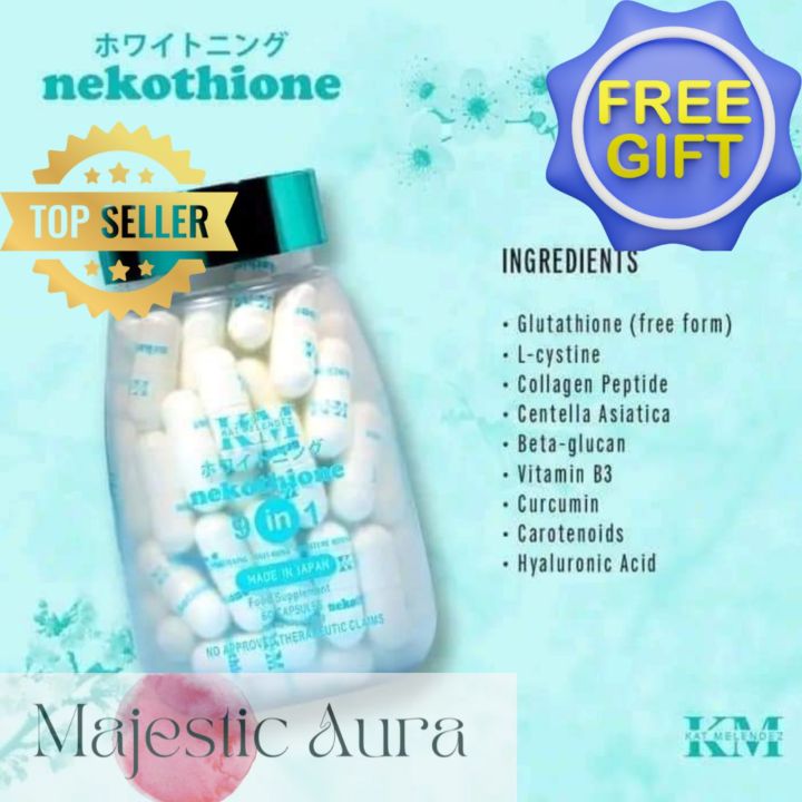 ORIGINAL NEKOTHIONE 9IN1 BY KAT MELENDEZ 60 CAPSULES PER BOTTLE