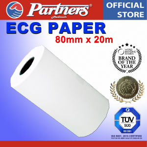 PARTNERS ECG PAPER 80MM x 20M (5 ROLLS)