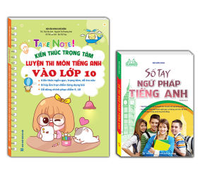 sách - combo 2c TAKE NOTE! Kiến thức luyện thi môn Tiếng Anh vào lớp 10 ( KHÔNG lò xo)+Sổ tay ngữ pháp tiếng anh 59k