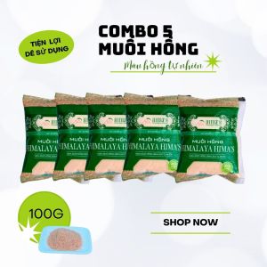 Muối hồng Himalaya Himas 500g - dạng nhuyễn - sử dụng ăn- uống - làm đẹp- ngâm chân-Oa shop Hi