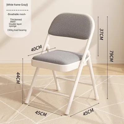 BONA Foldable Chair Folding Chair Waterproof Seat Designer Dining Chair Conference Chair Home Office Chair Space-Saving 折叠椅