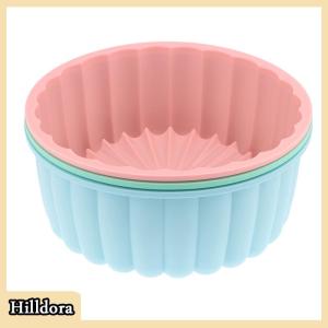 [Hilldora] 6 inch Charlotte Bánh Pan Silicone Cheesecake không dính Vòng Silicone nướng Khuôn bánh khuôn mẫu cho Dâu Tây Shortcake Tart Pie