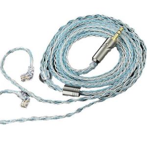 QKZ T1 Earphone Upgrade Cable Silver Plated 4 core Upgrade QDC 2PIN 3.5MM Plug Earphone Wire Cable