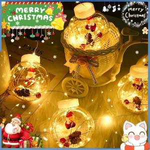 Christmas Light Wish Ball Light String USB Santa Claus Snowman Xmas Tree Fairy Lights Curtain Lights