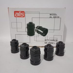 Alis fitting lampu gantung hitam SNI gantungan