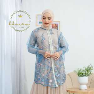 outer tunik kebaya / outer brokat kekinian keondangan / outer brokat wisuda pesta