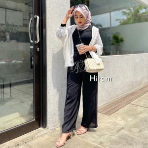 Celana Kulot Crinkle Polos Size Standar- Super Jumbo Celana Ruby Crinkle Airflow