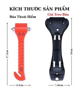 (Combo) 3 Cái/ 5 Cái Búa Thoát Hiểm Ôtô Phá Kính Cứu Hộ Thoát Hiểm Nguy Cấp Có Dao Cắt Dây An Toàn