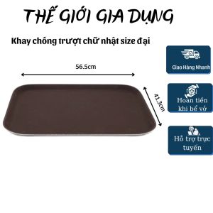 Khay Nhựa Chống Trượt phục vụ cao cấp  khay tròn và chữ nhật đủ kích thước