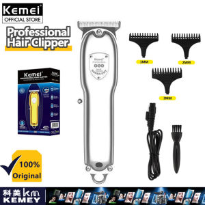 Kemei KM-056 Professional Hair Clipper Original Rechargeable Portable Trimmer Metal Body Carving Razor For Haircut