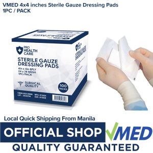 VMED ProHealth Care Sterile Gauze Swabs Absorbent Gauze Sponge 4x4 100pcs Single