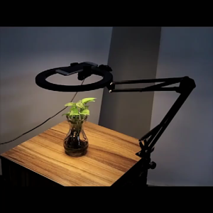 26CM Photography Selfie Light LED Ring Light With Overhead Phone Holder Suspension Arm Stand Kits For Photo Video Shooting