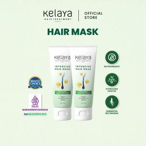 PAKET 2 Kelaya Intensive Hair Mask 190g - Keratin Perawatan Rontok