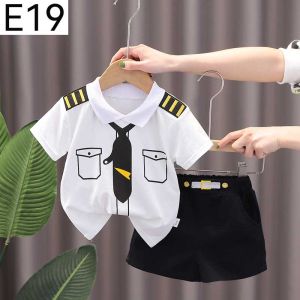 Cosplay cotton Terno for Kids Boy Cool Pilot Outfit 1-5yrs old E19