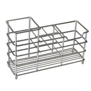 YANGS 304 Stainless Steel 6 Grids Toothbrush Holder Ventilated Easy To Clean Shower Table Bracket Anti-Rust Hanging Bathroom Storage Holder Bathroom Accessories
