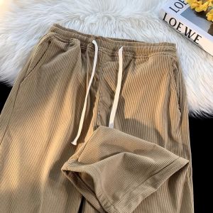 Rosh Corduroy pants for women Korea High Waist Button Corduroy Wide Leg Pants Corduroy Pants baggy pants