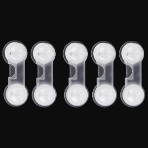 5pcs Baby Anti-Pinch Security Buckle Lock/Multipurpose Portable Transparent Child Safety Lock / Baby Drawer Lock / Child Anti-Opening Cabinet Door Refrigerator Lock Buckle