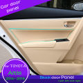Door Armrest panel cover for Toyota corolla Altis 2014 2015 2016 2017 2018 G11 Modified leather Door siding Leather  cover Trim Car Accessories. 