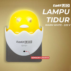 TaffLED Lampu Tidur LED Ayam Sensor Cahaya Night Light Warm White 5W Yellow